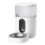 Comedero automático IMOU PF1 — tolva de acero inoxidable de 4 L, Wi‑Fi 4, batería/corriente continua, 1 cuenco