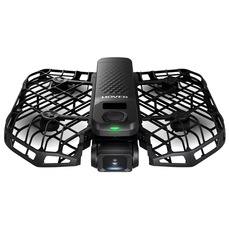 Mini dron HOVERAir X1 Pro — 4 rotores, cámara de 12 MP, vídeo 4K, alcance 1000 m, batería 1920 mAh, 32 GB internos, negro