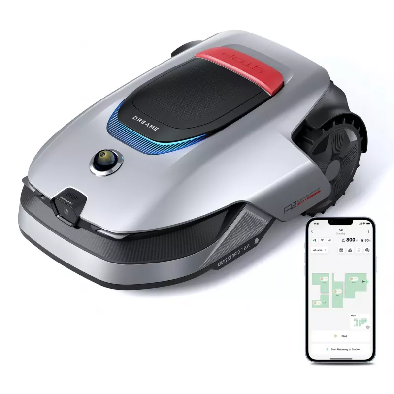 Dreame A2 1200 robot cortacésped batería negro gris