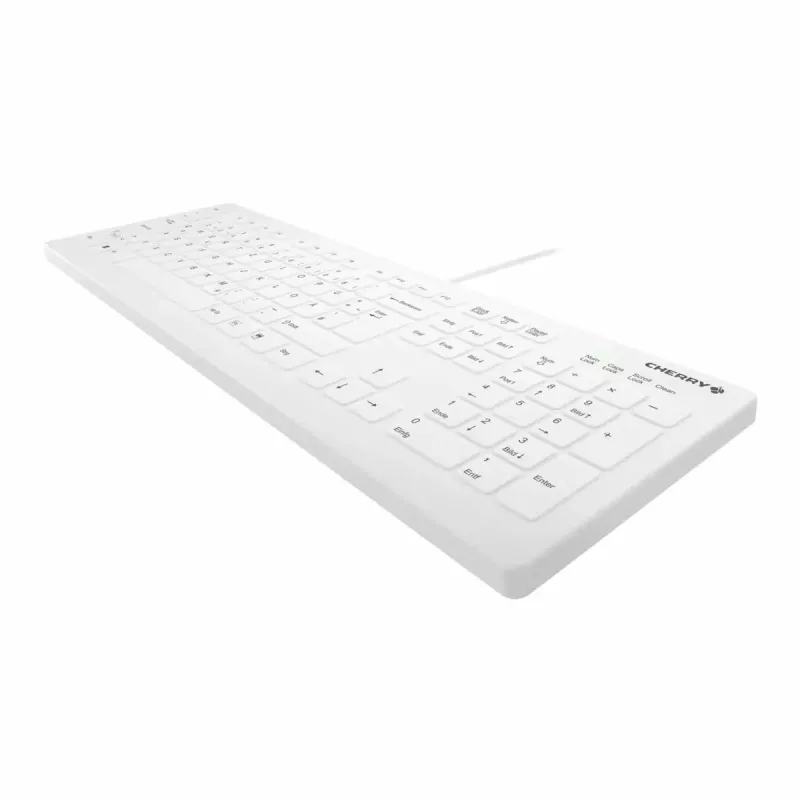 Teclado con cable de tamaño completo Active Key CHERRY AK-C8112 Medical USB QWERTZ 105 teclas blanco 1,8 m