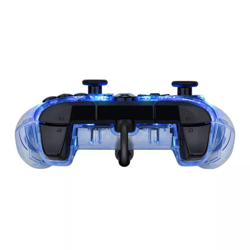 PDP Afterglow mando con cable, azul/transparente, USB, Xbox One, Series X/S