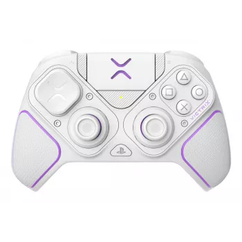 Mando VICTRIX 052-002-WH con cable e inalámbrico RF/USB, USB-C, 2000mAh, PC/PS4/PS5, violeta/blanco