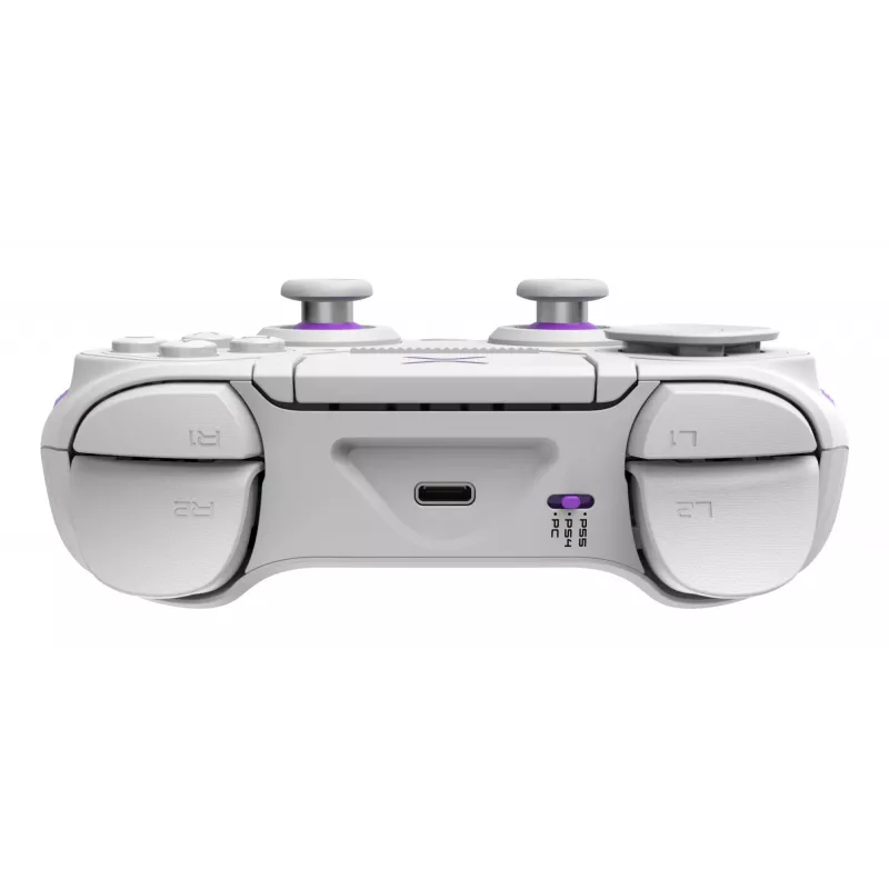 Mando VICTRIX 052-002-WH con cable e inalámbrico RF/USB, USB-C, 2000mAh, PC/PS4/PS5, violeta/blanco