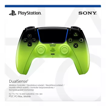 Mando Sony DualSense para PlayStation 5 — Bluetooth/USB, negro/verde, analógico/digital, USB-C