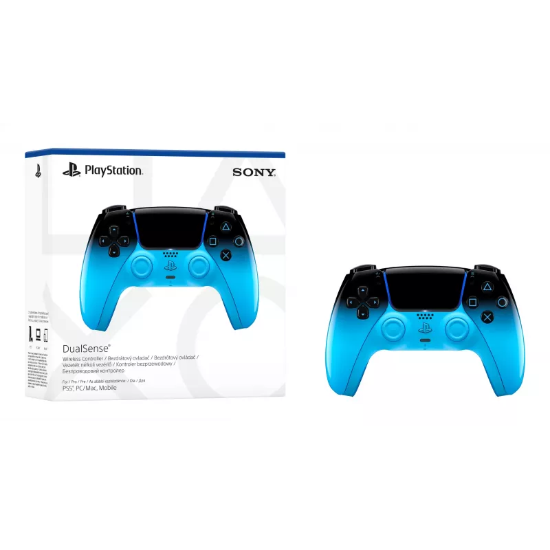 Mando Sony DualSense para PlayStation 5, Bluetooth/USB, negro/azul, USB-C, a batería