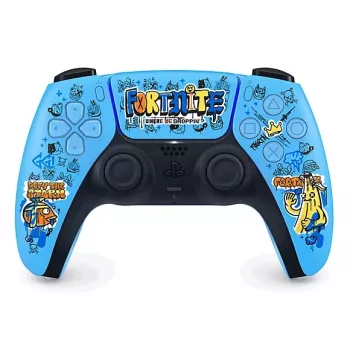 Mando Sony DualSense Wireless para PlayStation 5 — modelo 9593973, azul, diseño Fortnite, Bluetooth/USB, a batería