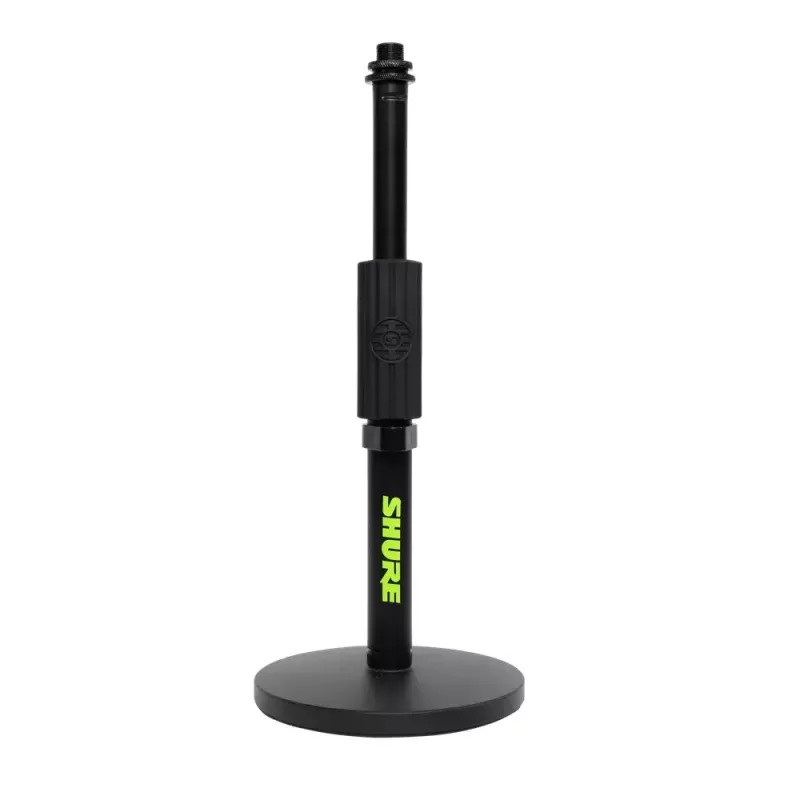Pie de micrófono de sobremesa Shure SH-DESKTOP1, base metálica redonda, rosca de 3/8