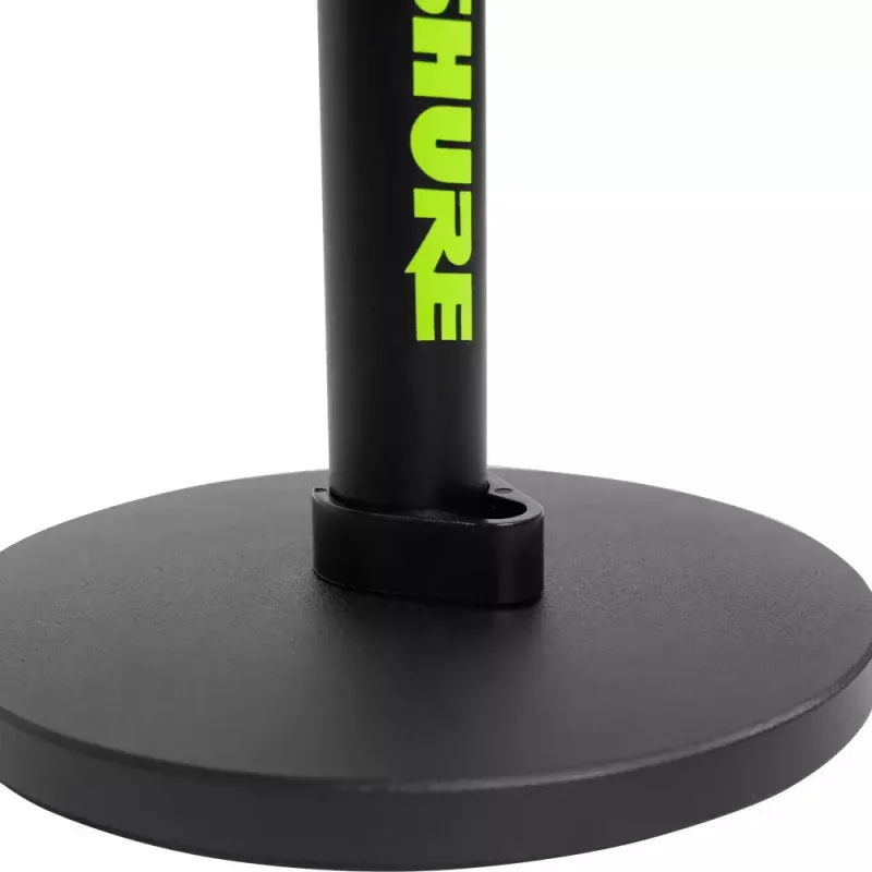 Pie de micrófono de sobremesa Shure SH-DESKTOP1, base metálica redonda, rosca de 3/8