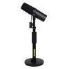 Pie de micrófono de sobremesa Shure SH-DESKTOP1, base metálica redonda, rosca de 3/8