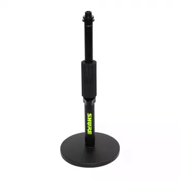 Pie de micrófono de sobremesa Shure SH-DESKTOP1, base metálica redonda, rosca de 3/8