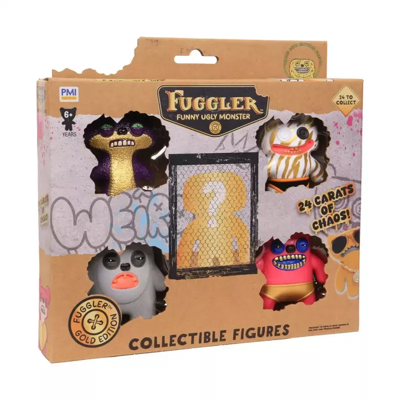 Figuras de acción p.m.i kids world FUGGLER S3 Gold Edition pack de 5 caja Deluxe (surtido)