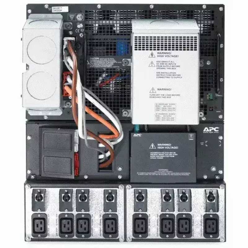 APC Smart-UPS RT 15 kVA, 230/400 V, LCD, montaje en rack, 12U, 2x puentes IEC y 8x salidas IEC 60320 C19
