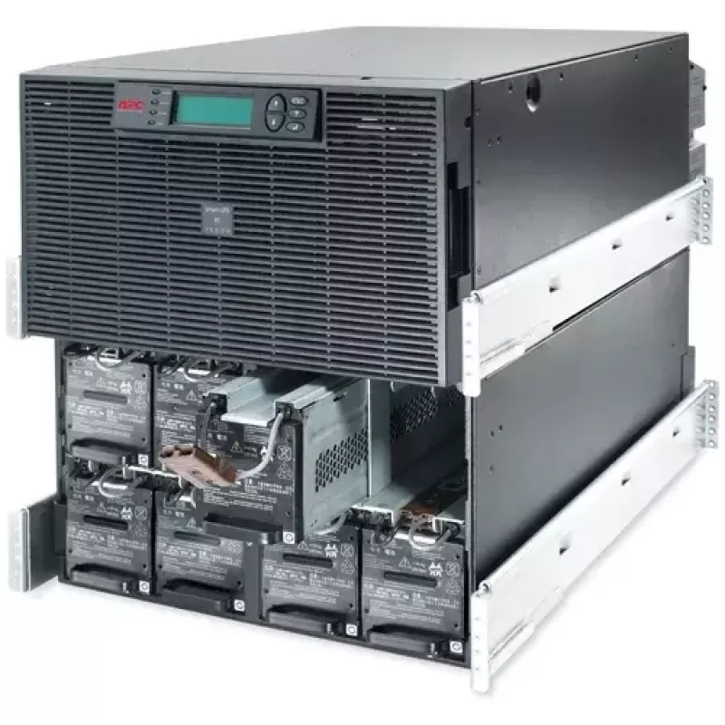 APC Smart-UPS RT 15 kVA, 230/400 V, LCD, montaje en rack, 12U, 2x puentes IEC y 8x salidas IEC 60320 C19