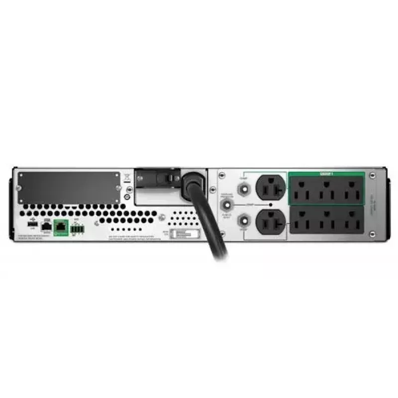 Sistema de alimentación ininterrumpida APC SMT3000RM2UC Line-Interactive 2,88 kVA / 2700 W, 8 salidas AC, montaje en rack 2U