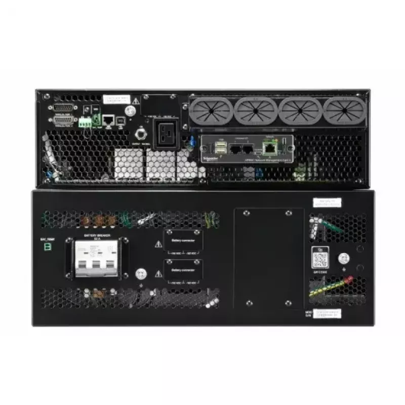 APC Smart-UPS On-Line, 15kVA/15kW, Rack/Torre, 230V/380V...415V, cableado fijo 5 hilos(3P+N+E)+3 hilos(1P+N+E), tarjeta de red, sin kit de raíles