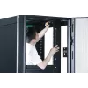 APC Easy Rack, 42U, negro, con techo, ruedas, patas, 4 soportes y paneles laterales, sin fondo, 1991H x 600W x 800T mm