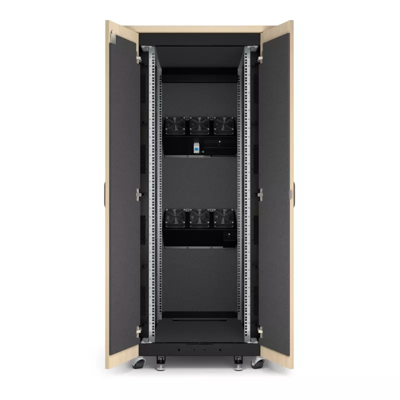 APC NetShelter Soundproof, 32U, armario para servidores, 230V, Arce
