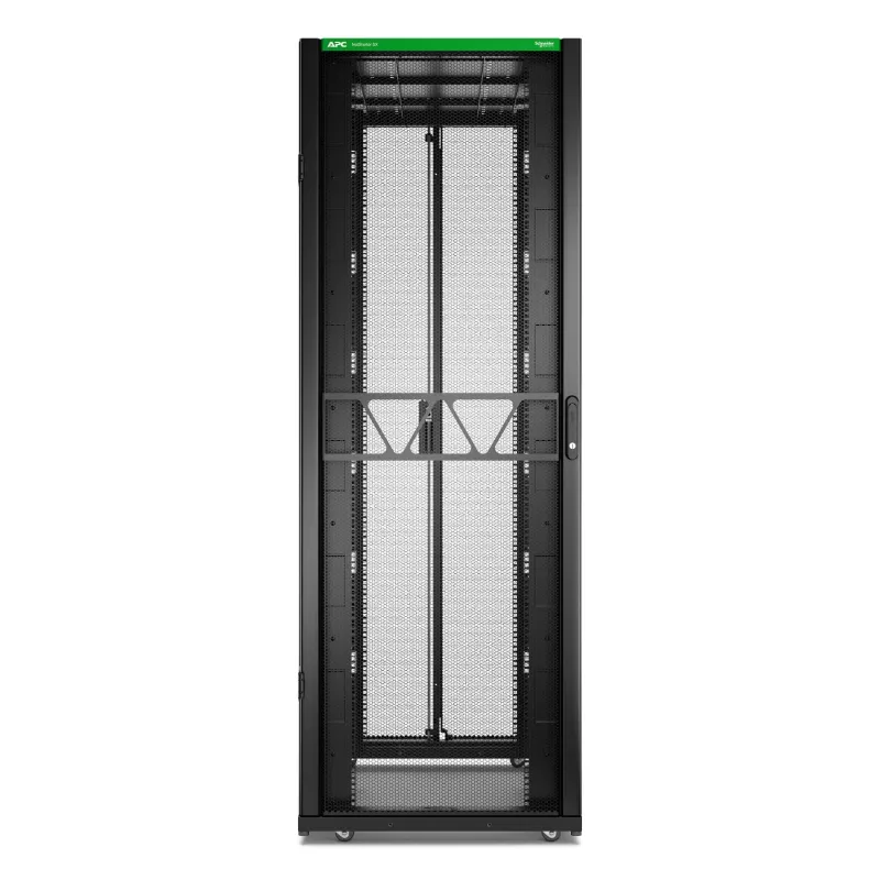 APC NetShelter SX Server Rack Gen 2, 45HE, 2124H x 750B x 1200T mm, con paneles laterales, negro