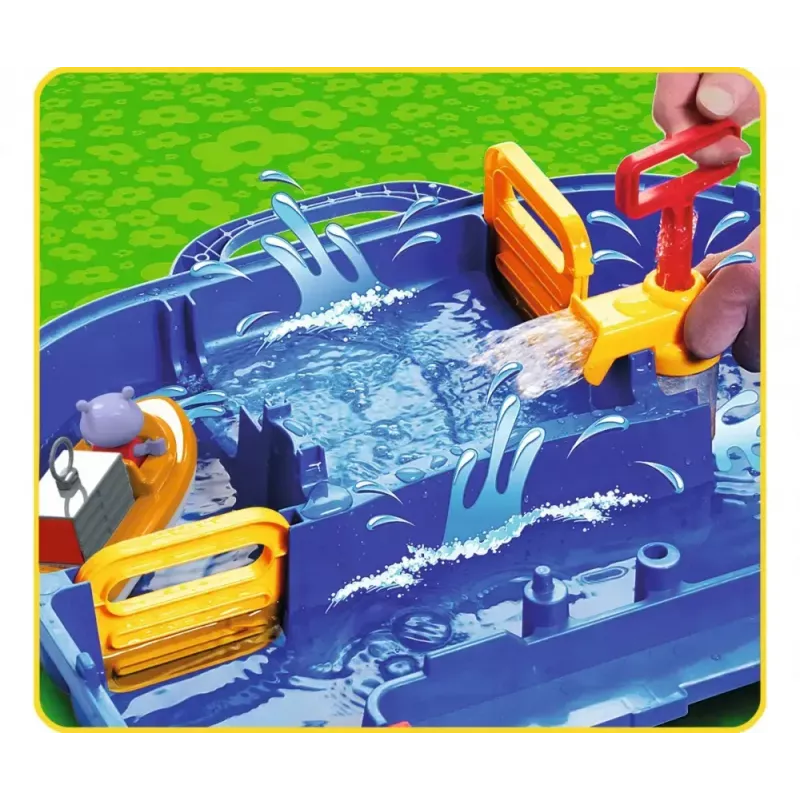 Juego de canales de agua BIG Aquaplay MegaLockBox para niños de 3 a 7 años, multicolor con componentes azules