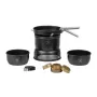 Set de hornillo de camping Trangia 37-5 UL/BL con quemador de alcohol, negro