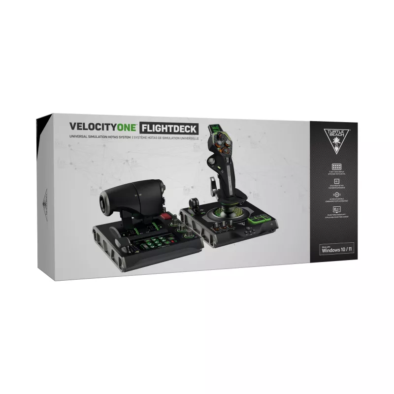Turtle Beach VelocityOne Flightdeck sistema de simulación de vuelo HOTAS para PC con Windows 10 y 11 (TBS-0724-05)