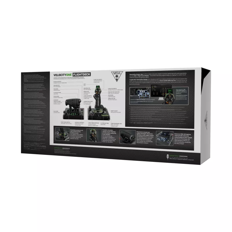 Turtle Beach VelocityOne Flightdeck sistema de simulación de vuelo HOTAS para PC con Windows 10 y 11 (TBS-0724-05)