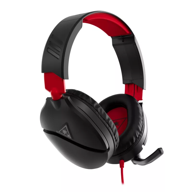Auriculares gaming estéreo over-ear Turtle Recon 70 — negro, estéreo con cable, controles en un auricular