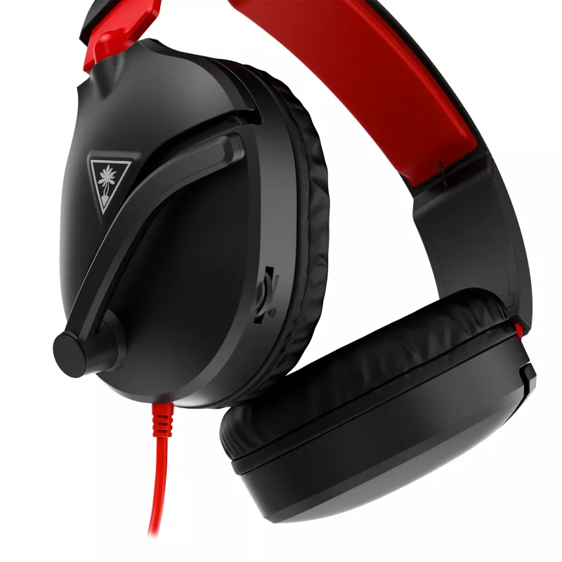 Auriculares gaming estéreo over-ear Turtle Recon 70 — negro, estéreo con cable, controles en un auricular