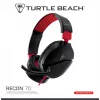 Auriculares gaming estéreo over-ear Turtle Recon 70 — negro, estéreo con cable, controles en un auricular