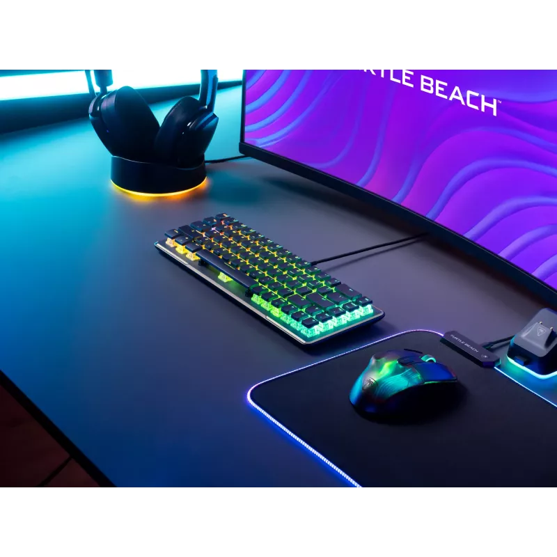 Teclado gaming Turtle Beach Vulcan II Mini USB QWERTY Alemán Negro
