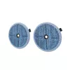 Cabezal de fregado para aspirador de escoba Electrolux ZE168 — pack de 3, negro/azul