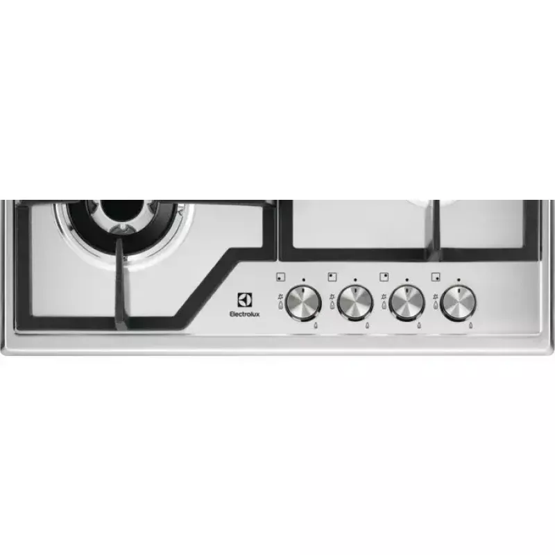 Placa de gas CGS6436BX WOK, 4 zonas de cocción, control mecánico