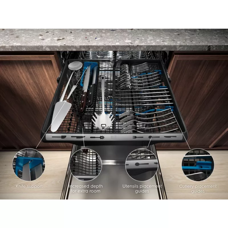 Lavavajillas integrable Electrolux EEM69410W — 15 cubiertos, 42 dB, tamaño completo 60 cm, AirDry