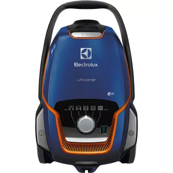 Aspirador de suelo Electrolux EUOC94DB, limpieza en seco, 5 L bolsa, 850 W, 12 m de radio de acción, filtro antialérgico, Negro