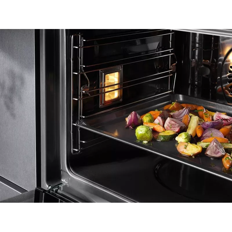 Bandeja de horno Electrolux E9OOAF11 — rectangular 385×465×25 mm, antiadherente, Negro