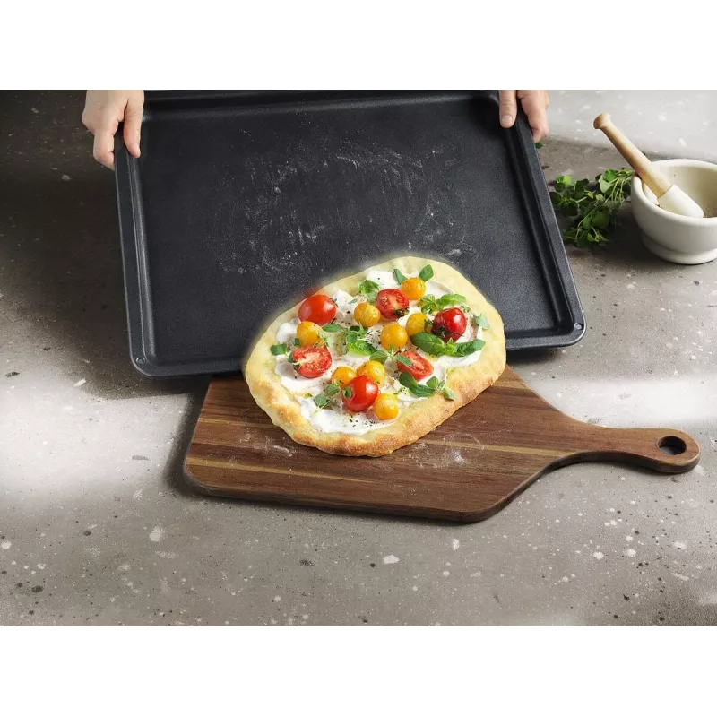 Bandeja de horno Electrolux E9OOAF11 — rectangular 385×465×25 mm, antiadherente, Negro