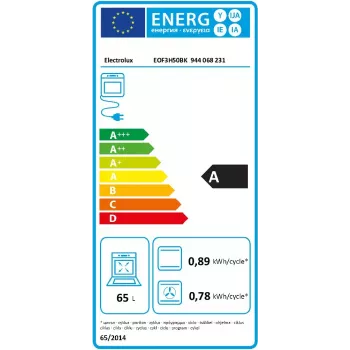 Electrolux EOF3H50BK 65 L 2090 W negro, acero inoxidable