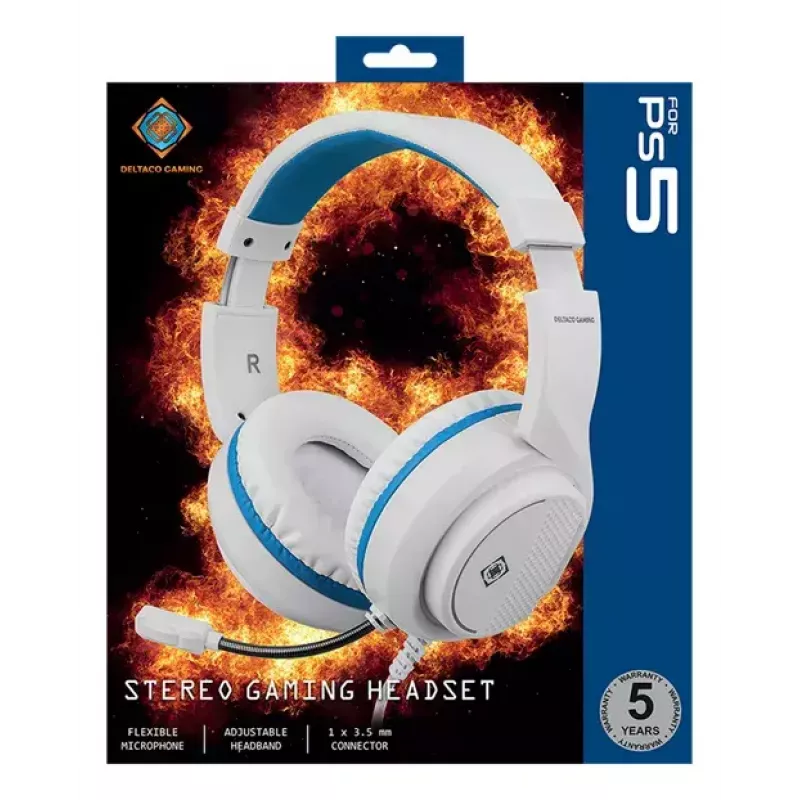 Auriculares Deltaco GAM-127-W