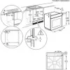 Horno eléctrico integrado Electrolux LOC9P3XZ, 72 l, A++, limpieza pirolítica, control táctil, cristal negro