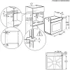 Horno eléctrico integrado Electrolux LOC9P3XZ, 72 l, A++, limpieza pirolítica, control táctil, cristal negro