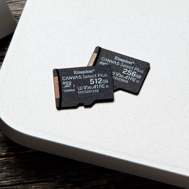 Kingston Technology Canvas Select 256GB micSDXC Plus 100R A1 C10 tarjeta + adaptador