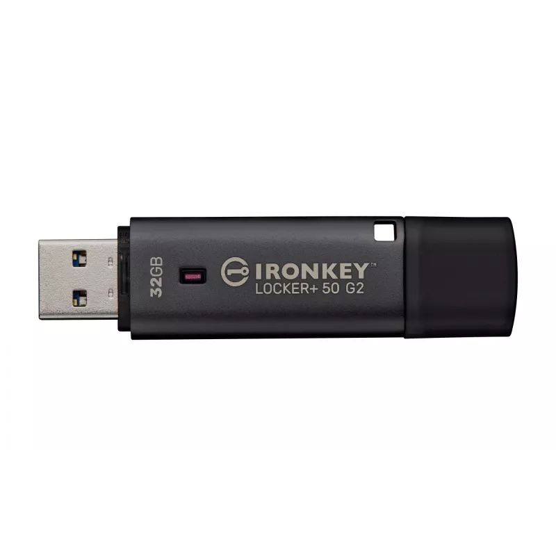 Memoria USB KINGSTON IronKey Locker Plus 50 G2 32 GB, USB 3.2 Gen 1 Type-A, AES-256, FIPS 197