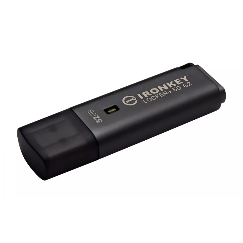 Memoria USB KINGSTON IronKey Locker Plus 50 G2 32 GB, USB 3.2 Gen 1 Type-A, AES-256, FIPS 197