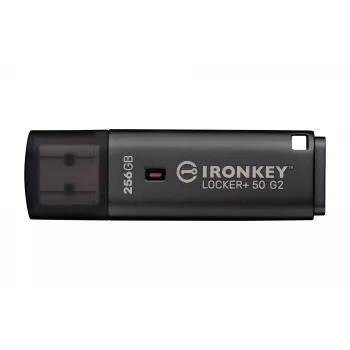 Memoria USB KINGSTON IronKey Locker Plus 50 G2 256 GB, USB Type-A, USB 3.2 Gen 1, AES-256, FIPS 197