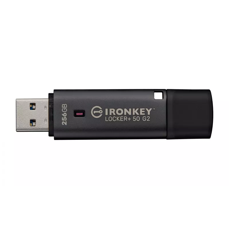 Memoria USB KINGSTON IronKey Locker Plus 50 G2 256 GB, USB Type-A, USB 3.2 Gen 1, AES-256, FIPS 197