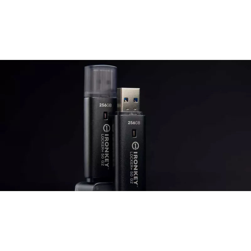 Memoria USB KINGSTON IronKey Locker Plus 50 G2 256 GB, USB Type-A, USB 3.2 Gen 1, AES-256, FIPS 197