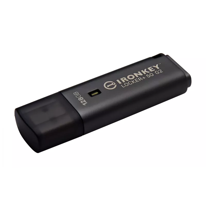 Memoria USB KINGSTON IronKey Locker Plus 50 G2 128GB, USB Type-A, USB 3.2 Gen 1, AES-256, FIPS 197