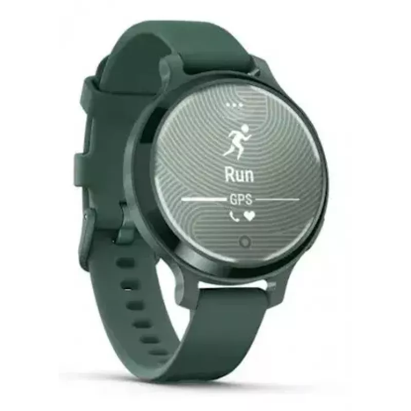 Smartwatch GARMIN Lily 2 Active Verde — Caja de aluminio de 38 mm, correa de silicona, GPS, SpO2, 5 ATM, 9 días de batería
