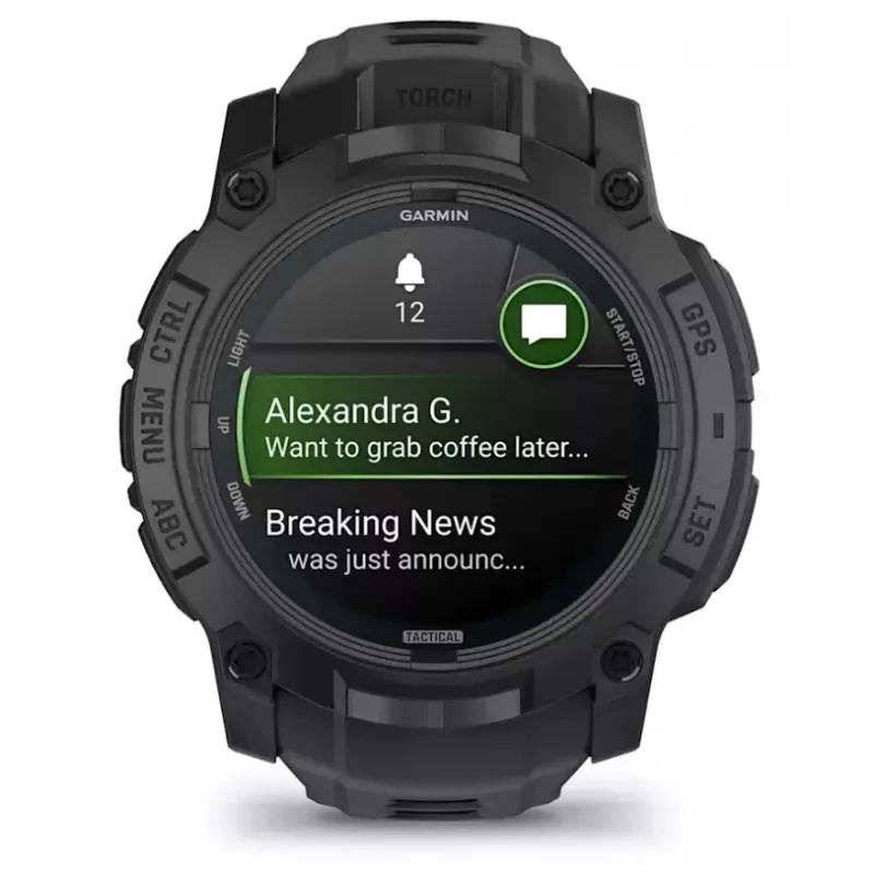 Smartwatch Garmin Instinct 3 Tactical Edition Negro