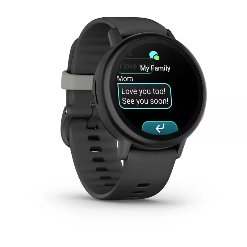 Garmin Bounce 2 smartwatch para niños, AMOLED de 1,2 pulgadas, GPS, Wi-Fi, LTE, Slate Grey (010-03399-00)